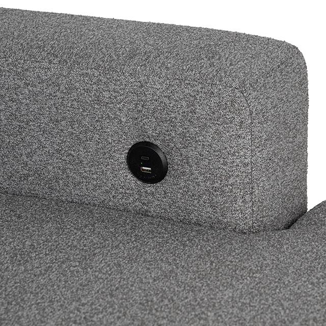 Chatham Sectional Gray - U&U Home Budget Furniture (Carteret, NJ)
