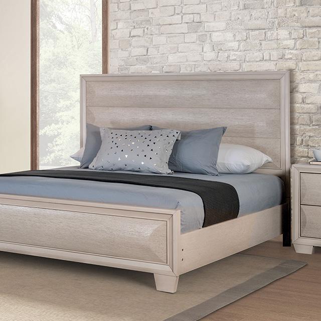 Chemnitz Bed Espresso & White - U&U Home Budget Furniture (Carteret, NJ)