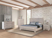Chemnitz Bed Espresso & White - U&U Home Budget Furniture (Carteret, NJ)