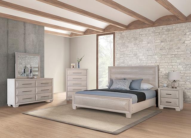 Chemnitz Bed Espresso & White - U&U Home Budget Furniture (Carteret, NJ)