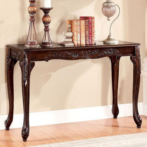 Cheshire Dark Cherry Sofa Table - U&U Home Budget Furniture (Carteret, NJ)