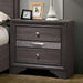 Chrissy Gray Night Stand - U&U Home Budget Furniture (Carteret, NJ)