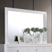 Chrissy White Mirror - U&U Home Budget Furniture (Carteret, NJ)