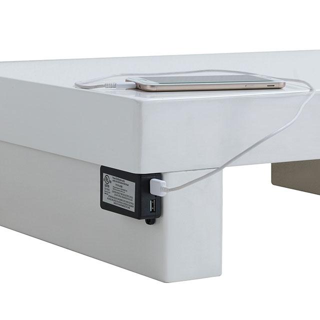 Christie Glossy White Dresser - U&U Home Budget Furniture (Carteret, NJ)