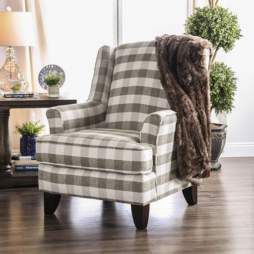 Christine Light Gray Chair - U&U Home Budget Furniture (Carteret, NJ)