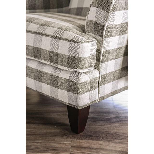Christine Light Gray Chair - U&U Home Budget Furniture (Carteret, NJ)