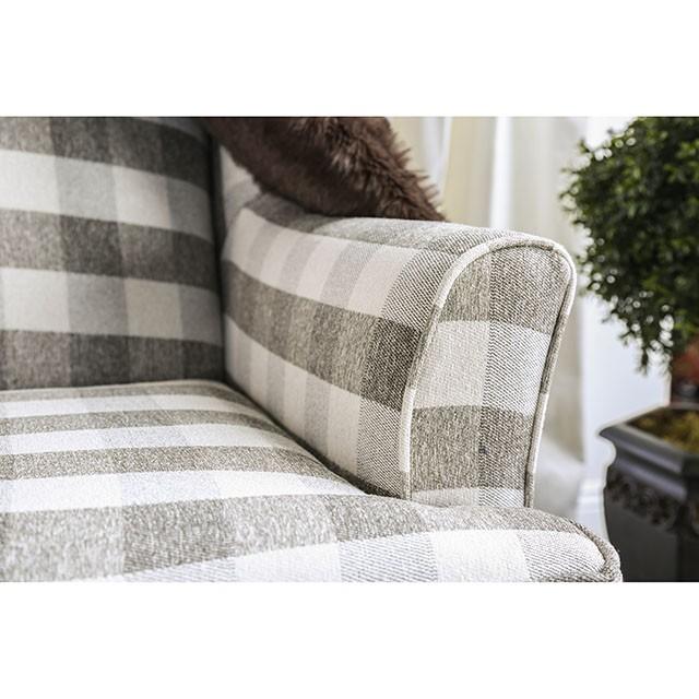 Christine Light Gray Chair - U&U Home Budget Furniture (Carteret, NJ)