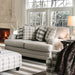 Christine Light Gray Love Seat - U&U Home Budget Furniture (Carteret, NJ)