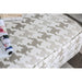 Christine Light Gray/Pattern Ottoman - U&U Home Budget Furniture (Carteret, NJ)