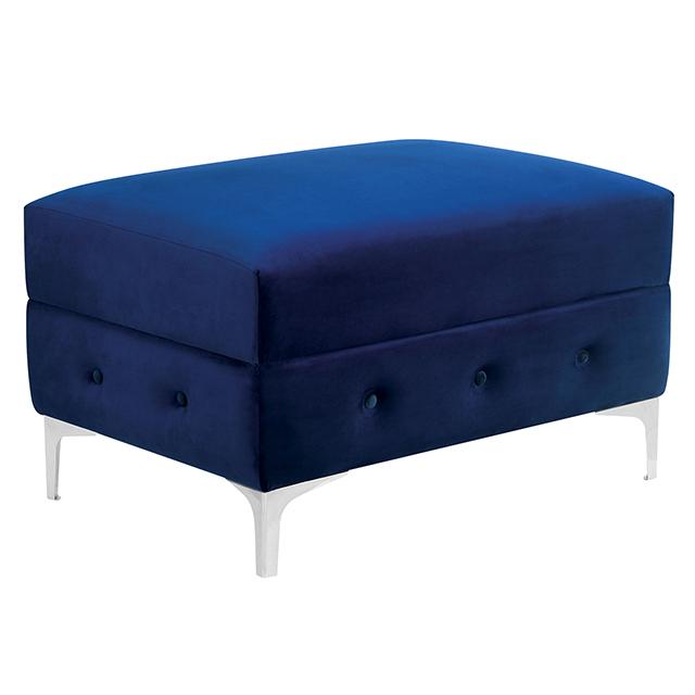 CIABATTONI Ottoman, Navy - U&U Home Budget Furniture (Carteret, NJ)