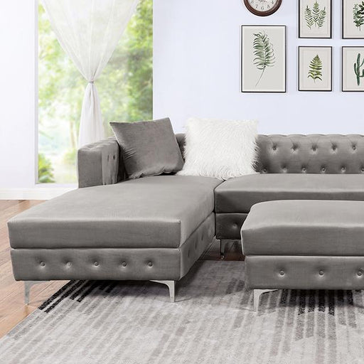 CIABATTONI Sectional, Gray - U&U Home Budget Furniture (Carteret, NJ)