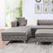 CIABATTONI Sectional, Gray - U&U Home Budget Furniture (Carteret, NJ)
