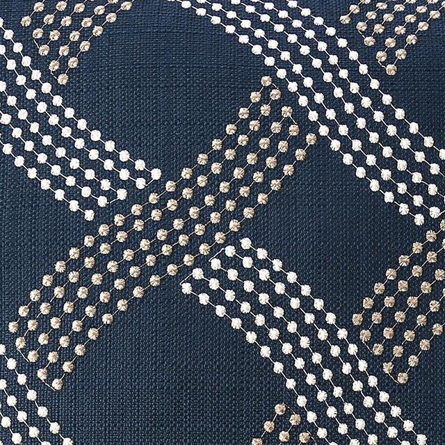 Cici Navy 20" X 20" Pillow, Navy (2/CTN) - U&U Home Budget Furniture (Carteret, NJ)