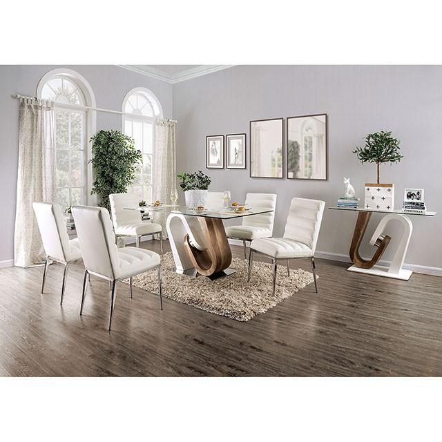 Cilegon 5 Pc Dining Table Set - U&U Home Budget Furniture (Carteret, NJ)