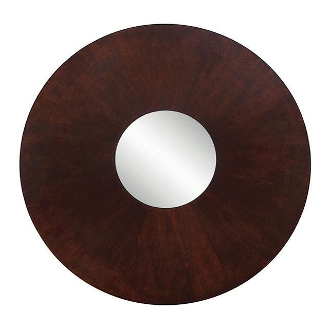 Cimma Espresso Round Dining Table - U&U Home Budget Furniture (Carteret, NJ)