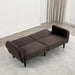 Aristide Futon Sofa Grey & Brown - U&U Home Budget Furniture (Carteret, NJ)