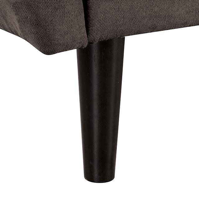 Aristide Futon Sofa Grey & Brown - U&U Home Budget Furniture (Carteret, NJ)