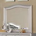 Ariston Mirror White, Silver, & Black - U&U Home Budget Furniture (Carteret, NJ)