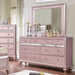 Ariston Rose Gold Dresser - U&U Home Budget Furniture (Carteret, NJ)