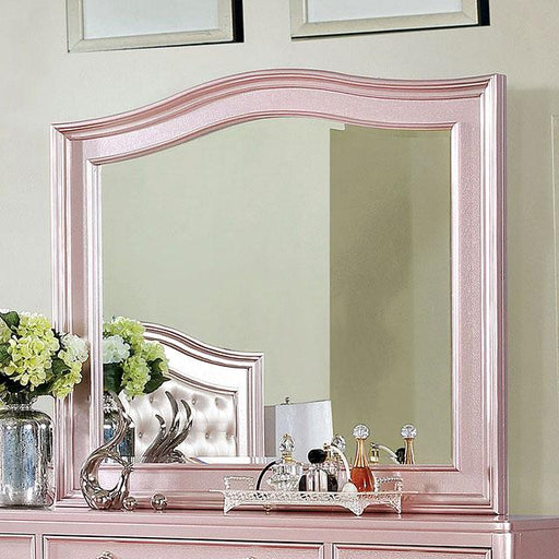 Ariston Rose Gold Mirror - U&U Home Budget Furniture (Carteret, NJ)