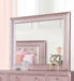Ariston Rose Pink Mirror - U&U Home Budget Furniture (Carteret, NJ)