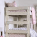Arlette Twin/Twin Bunk Bed Brown, Black, Gray, & White - U&U Home Budget Furniture (Carteret, NJ)