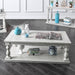 Arlington Antique White Coffee Table - U&U Home Budget Furniture (Carteret, NJ)