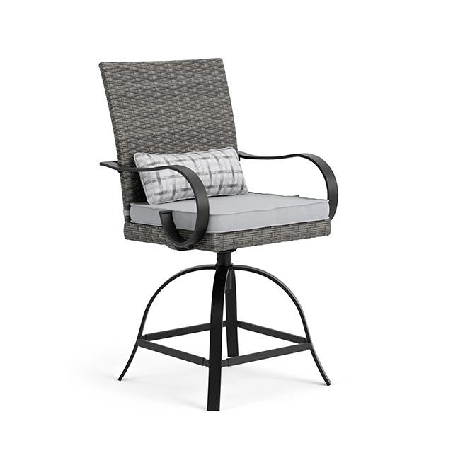 Arosa Counter Ht. Swivel Arm Chair (2/CTN) - U&U Home Budget Furniture (Carteret, NJ)