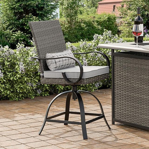 Arosa Counter Ht. Swivel Arm Chair (2/CTN) - U&U Home Budget Furniture (Carteret, NJ)