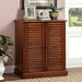 Della Oak Shoe Cabinet - U&U Home Budget Furniture (Carteret, NJ)