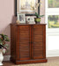 Della Oak Shoe Cabinet - U&U Home Budget Furniture (Carteret, NJ)