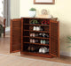 Della Oak Shoe Cabinet - U&U Home Budget Furniture (Carteret, NJ)