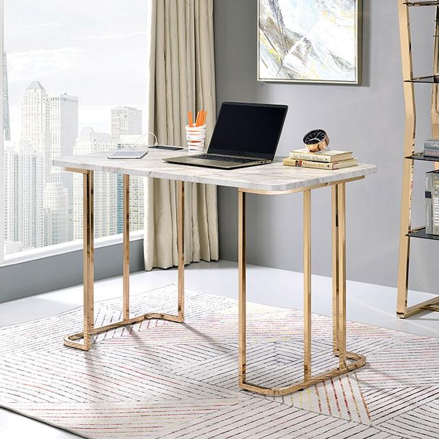 DELPHINE Desk - U&U Home Budget Furniture (Carteret, NJ)