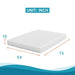 Artemisia 10" Memory Foam Mattress White - U&U Home Budget Furniture (Carteret, NJ)