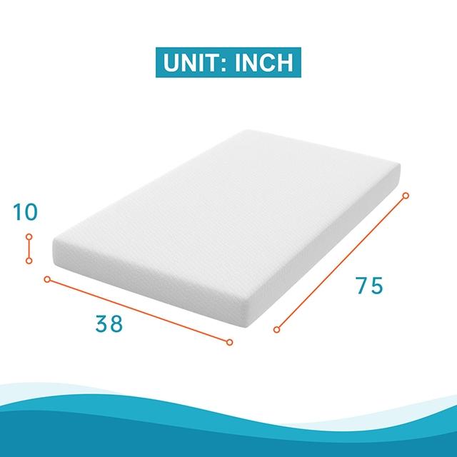 Artemisia 10" Memory Foam Mattress White - U&U Home Budget Furniture (Carteret, NJ)
