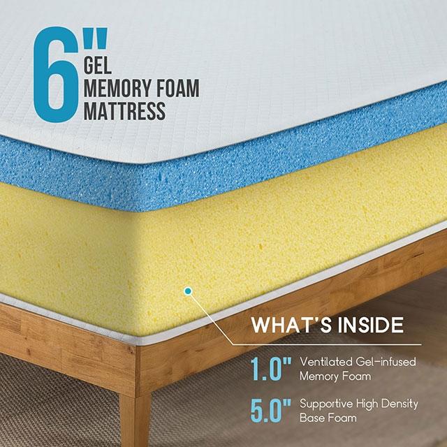 Artemisia 6" Full Memory Foam Mattress - U&U Home Budget Furniture (Carteret, NJ)