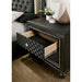 Demetria Metallic Gray Night Stand - U&U Home Budget Furniture (Carteret, NJ)