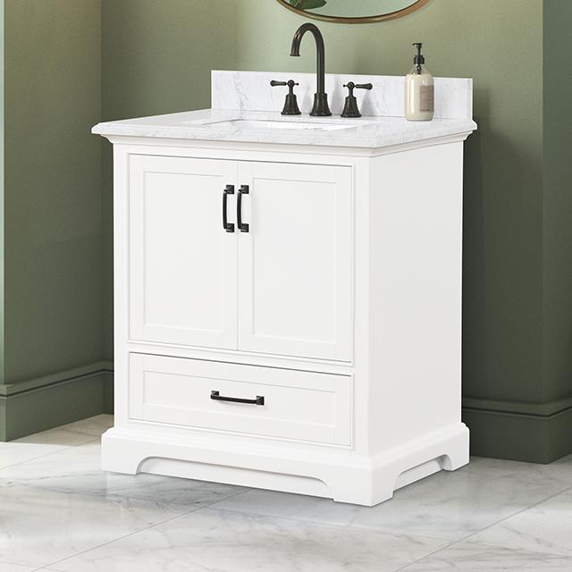 Arthur Vanity with Top/ Sink - U&U Home Budget Furniture (Carteret, NJ)