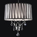 Arya Black/Chrome Ceiling Lamp, Hanging Crystal - U&U Home Budget Furniture (Carteret, NJ)