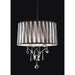 Arya Black/Chrome Ceiling Lamp, Hanging Crystal - U&U Home Budget Furniture (Carteret, NJ)