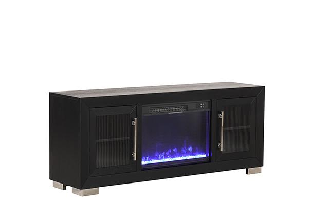 Ashbourne 60" & 72" TV Stand w/ Fire Place - U&U Home Budget Furniture (Carteret, NJ)