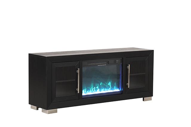 Ashbourne 60" & 72" TV Stand w/ Fire Place - U&U Home Budget Furniture (Carteret, NJ)