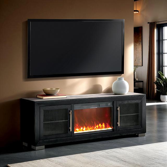 Ashbourne 60" & 72" TV Stand w/ Fire Place - U&U Home Budget Furniture (Carteret, NJ)