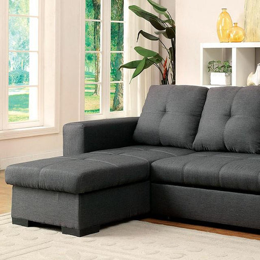 DENTON Sectional, Gray - U&U Home Budget Furniture (Carteret, NJ)
