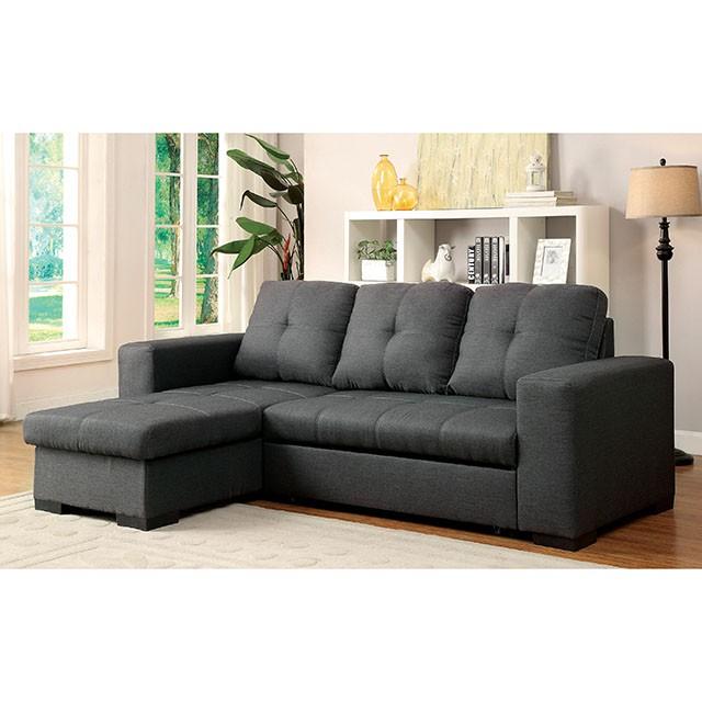 DENTON Sectional, Gray - U&U Home Budget Furniture (Carteret, NJ)