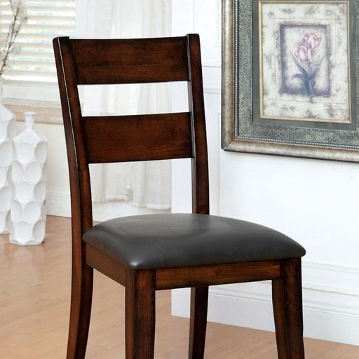 DICKINSON I Dark Cherry Side Chair (2/CTN) - U&U Home Budget Furniture (Carteret, NJ)