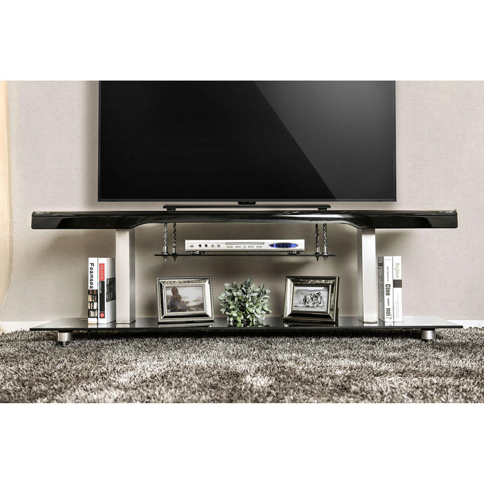 Dietrich Black 60" TV Console - U&U Home Budget Furniture (Carteret, NJ)