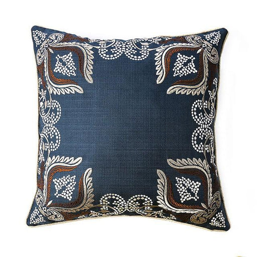 Dina Navy 20" X 20" Pillow, Navy (2/CTN) - U&U Home Budget Furniture (Carteret, NJ)