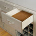 DIOCLES Silver/Gray Server - U&U Home Budget Furniture (Carteret, NJ)