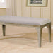 DIOCLES Silver/Light Gray Bench - U&U Home Budget Furniture (Carteret, NJ)